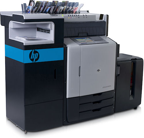 The HP Photosmart ML1000D Minilab printer. Photo provided by Hewlett-Packard Development Company, L.P. Click for a bigger picture!