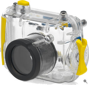 Hewlett Packard's Photosmart Scuba / Underwater Case. Courtesy of Hewlett Packard, with modifications by Michael R. Tomkins. Click for a bigger picture!