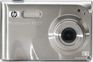 Hewlett Packard's Photosmart R927 digital camera. Courtesy of Panasonic, with modifications by Michael R. Tomkins.
