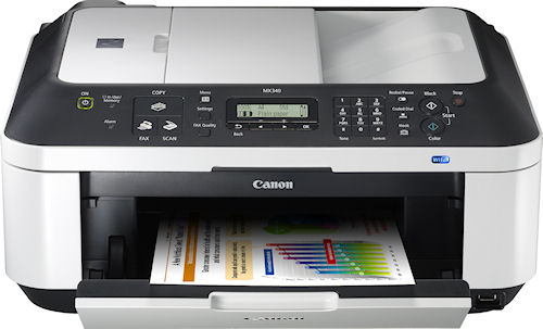 Canon's PIXMA MX340 Wireless Office All-in-One printer. Photo provided by Canon U.S.A. Inc. Click for a bigger picture!