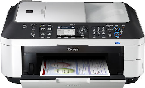 Canon's PIXMA MX350 Wireless Office All-in-One printer. Photo provided by Canon U.S.A. Inc. Click for a bigger picture!