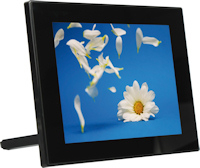 JOBO PLANO 8 digital picture frame, front view. Photo provided by Jobo AG. Click for a bigger picture!