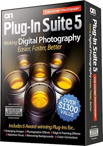 Plug-In Suite 5 product packaging. Photo provided by onOne Software. Inc. Click for a bigger picture!
