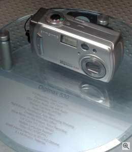 Samsung's Digimax 530 digital camera. Copyright © 2004, The Imaging Resource. All rights reserved. Click for a bigger picture!