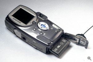 Samsung's Digimax U-CA3 digital camera. Copyright © 2004, The Imaging Resource. All rights reserved. Click for a bigger picture!