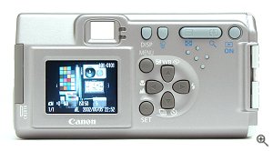 Canon's PowerShot A200 digital camera. Copyright © 2002, The Imaging Resource. All rights reserved. Click for a bigger picture!
