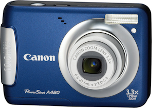 Canon's PowerShot A480. Photo provided by Canon USA Inc. Click for a bigger picture!