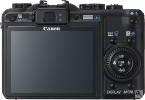 Canon's PowerShot G9 digital camera. Courtesy of Canon, with modifications by Michael R. Tomkins. Click for a bigger picture!