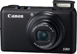 Canon's PowerShot S90 digital camera. Photo provided by Canon USA Inc. Click for a bigger picture!