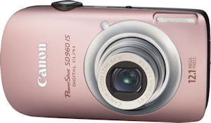 Canon's PowerShot SD960 IS. Photo provided by Canon USA Inc. Click for a bigger picture!