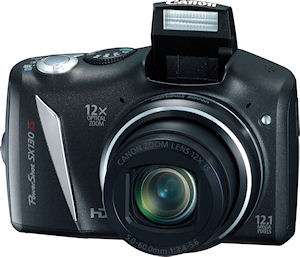 Canon's PowerShot SX130 IS digital camera. Photo provided by Canon USA Inc. Click for a bigger picture!