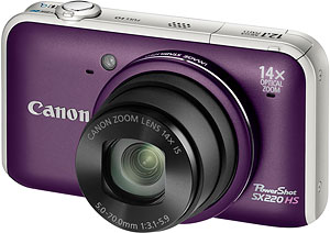 Canon's PowerShot SX220 HS digital camera. Photo provided by Canon Europe Ltd. Click for a bigger picture!