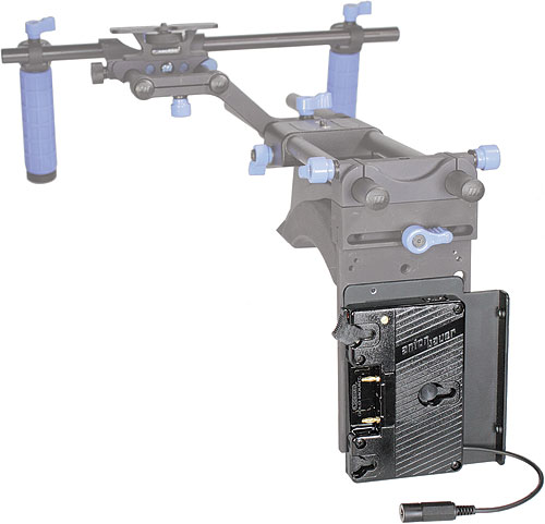 The Anton/Bauer QR-DSLR power solution. Photo provided by Vitec Group plc. Click for a bigger picture!