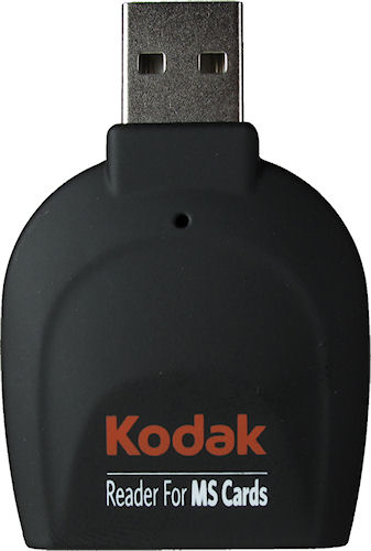 The Kodak R120 Memory Stick card reader. Photo provided by Sakar International Inc. Click for a bigger picture!