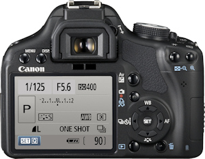 Canon's EOS 500D Rebel T1i digital SLR. Photo provided by Canon USA Inc. Click for a bigger picture!