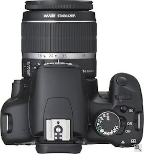 Canon's EOS Rebel XSi digital SLR. Courtesy of Canon, with modifications by Michael R. Tomkins. Click for a bigger picture!