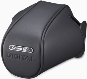 Canon's EOS Digital Rebel XT case. Courtesy of Canon, with modifications by Michael R. Tomkins. Click for a bigger picture!