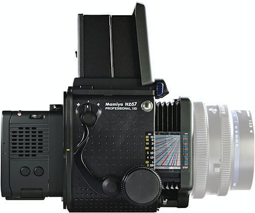 Mamiya RZ22 system, comprising 22 megapixel DM digital back and Mamiya RZ67 Pro-IID camera. Photo provided by MAC Group. Click for a bigger picture!