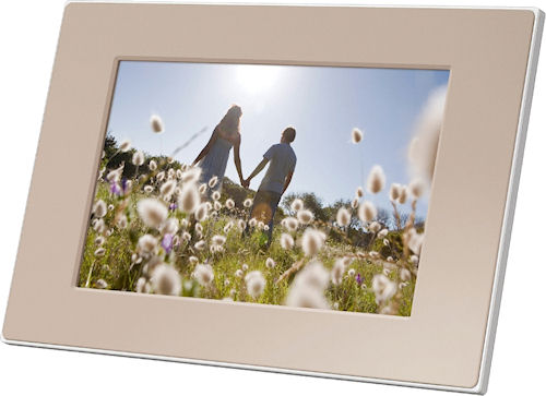 Sony's S-Frame DPF-E75 digital picture frame. Photo provided by Sony Europe (Belgium) N.V. Click for a bigger picture!