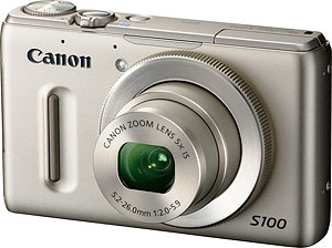 Canon's PowerShot S100 digital camera. Photo provided by Canon USA Inc. Click for a bigger picture!