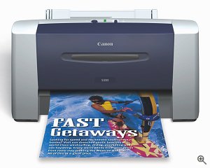 Canon's S330 Color Bubble Jet Printer. Courtesy of Canon U.S.A. Inc., with modifications by Michael R. Tomkins.