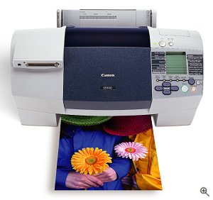 Canon's S530D Color Bubble Jet Printer. Courtesy of Canon U.S.A. Inc., with modifications by Michael R. Tomkins.