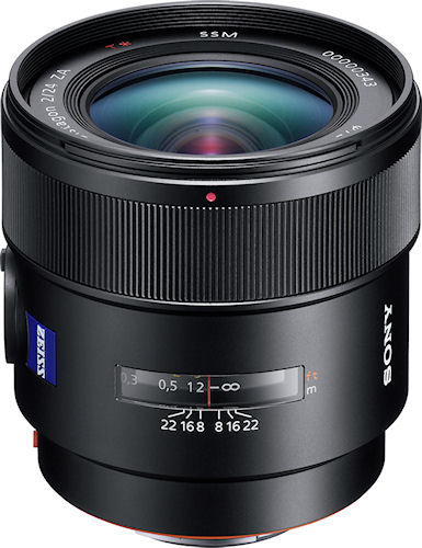 The Distagon T* 24mm F2 SSM lens. Photo provided by Sony Europe (Belgium) N.V. Click for a bigger picture!
