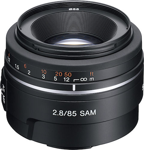 The 85mm F2.8 SAM lens. Photo provided by Sony Europe (Belgium) N.V. Click for a bigger picture!