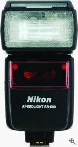 Nikon's SB-600 Speedlight. Courtesy of Nikon, with modifications by Michael R. Tomkins. Click for a bigger picture!
