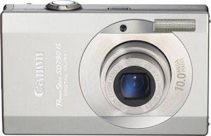 Canon's PowerShot SD790 IS Digital ELPH. Courtesy of Canon, with modifications by Michael R. Tomkins. Click for a bigger picture!