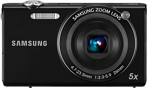 Samsung's SH100 digital camera. Photo provided by Samsung Electronics Co. Ltd. Click for a bigger picture!
