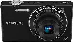 Samsung's SH100 digital camera. Photo provided by Samsung Electronics Co. Ltd. Click for a bigger picture!