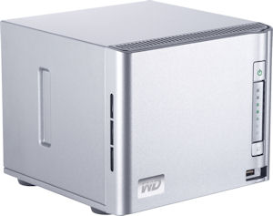 Western Digital ShareSpace storage system. Courtesy of Western Digital, with modifications by Michael R. Tomkins. Click for a bigger picture!