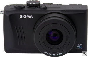 Sigma's DP1 digital camera. Courtesy of Sigma, with modifications by Michael R. Tomkins. Click for a bigger picture!