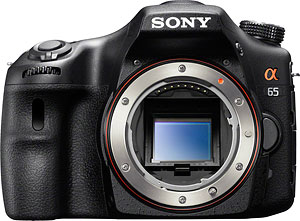 Sony's Alpha SLT-A65 Translucent Mirror camera. Image provided by Sony Electronics Inc. Click for a bigger picture!