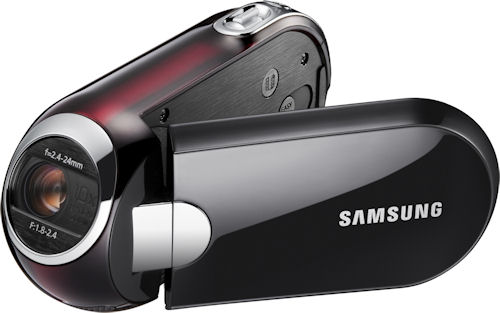 Samsung SMX-C14 digital camcorder. Photo provided by Samsung Electronics America Inc. Click for a bigger picture!
