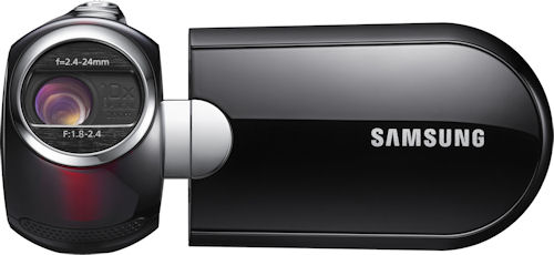Samsung SMX-C14 digital camcorder. Photo provided by Samsung Electronics America Inc. Click for a bigger picture!