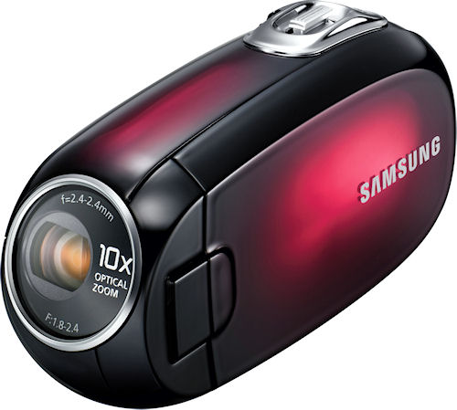 Samsung's SMX-C20 digital camcorder. Photo provided by Samsung Electronics America Inc. Click for a bigger picture!