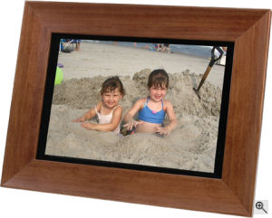 Smartparts' SP104WM digital picture frame. Courtesy of Smartparts Inc., with modifications by Michael R. Tomkins. Click for a bigger picture!