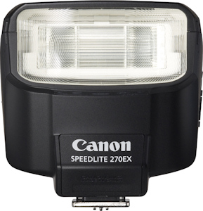 Canon's Speedlite 270EX flash strobe. Photo provided by Canon USA Inc. Click for a bigger picture!