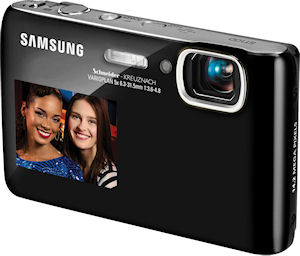 Samsung's DualView ST100 digital camera. Photo provided by Samsung Electronics Co. Ltd. Click for a bigger picture!
