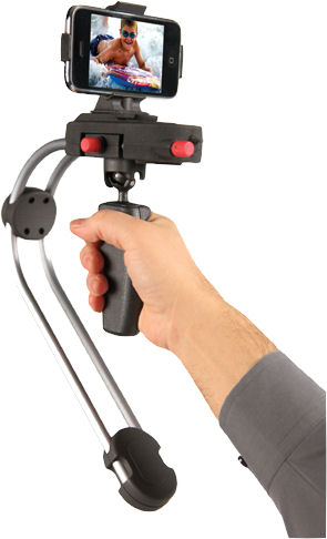The Steadicam Smoothee with iPhone 3Gs attached. Photo provided by Tiffen Co.