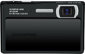 Olympus' Stylus 1040 digital camera. Courtesy of Olympus, with modifications by Michael R. Tomkins. Click for a bigger picture!