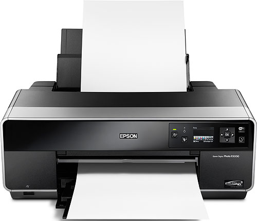 Epson's Stylus Photo R3000 printer. Photo provided by Epson America Inc. Click for a bigger picture!