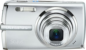 Olympus' Stylus 1010 digital camera. Courtesy of Olympus, with modifications by Michael R. Tomkins. Click for a bigger picture!