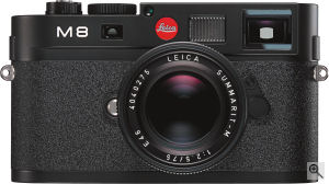Leica's Summarit-M 75mm f2.5 lens. Courtesy of Leica, with modifications by Michael R. Tomkins. Click for a bigger picture!