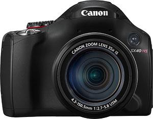 Canon's PowerShot SX40 HS digital camera. Photo provided by Canon USA Inc. Click for a bigger picture!