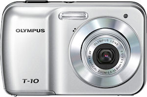 Olympus' T-10 digital camera. Photo provided by Olympus Imaging Corp.