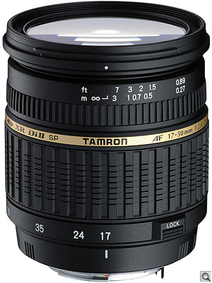 Tamron SP AF17-50mm F/2.8 XR Di II. Courtesy of Tamron, with modifications by Zig Weidelich. Click here for a bigger picture!