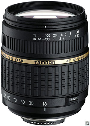 Tamron AF18-200mm F/3.5-6.3 XR Di II. Courtesy of Tamron, with modifications by Zig Weidelich. Click here for a bigger picture!